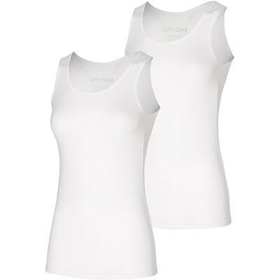 Apollo Singlet Dames Bamboo Wit 2-pack-M Apollo Singlet Dames Bamboo Wit 2-pack-M
