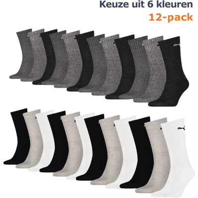 Puma Sportsokken Antraciet / Grey 12-pack-35/38 Puma Sportsokken Antraciet / Grey 12-pack-35/38