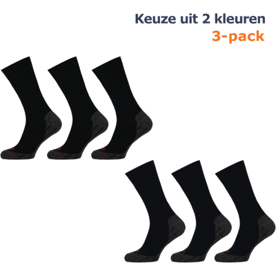 STAPP Wandelsokken Active Walking 3-pack Zwart-35/38 STAPP Wandelsokken Active Walking 3-pack Zwart-35/38