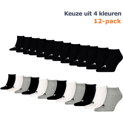 HEAD Sneakersokken Training 12-pack Wit-35/38 HEAD Sneakersokken Training 12-pack Wit-35/38