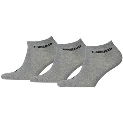 Head 3-pack Unisex Sneaker Sock Grey-35-38 Head 3-pack Unisex Sneaker Sock Grey-35-38