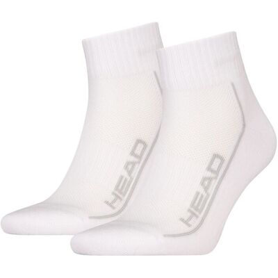 HEAD Quartersokken Performance 2-pack Wit-39/42 HEAD Quartersokken Performance 2-pack Wit-39/42