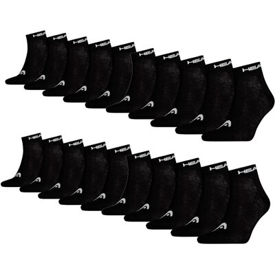 Head Quarter sokken 20-pack Zwart-35/38 Head Quarter sokken 20-pack Zwart-35/38