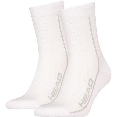 HEAD Short Crew Performance 2-pack Wit-35/38 HEAD Short Crew Performance 2-pack Wit-35/38