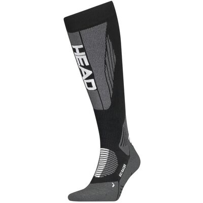 HEAD Skisokken Unisex Racer Kneehigh 1-pack Black/White-43/46 HEAD Skisokken Unisex Racer Kneehigh 1-pack Black/White-43/46