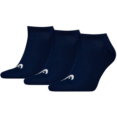 HEAD Sneakersokken Training 3-pack Navy-35/38 HEAD Sneakersokken Training 3-pack Navy-35/38