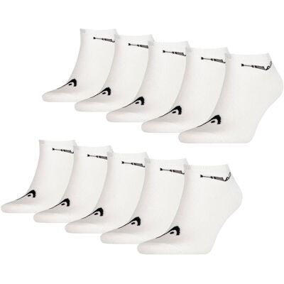 Head Sneaker sokken 10-pack Wit-35/38 Head Sneaker sokken 10-pack Wit-35/38