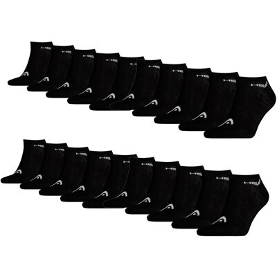 Head Sneaker sokken 20-pack Zwart-35/38 Head Sneaker sokken 20-pack Zwart-35/38