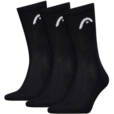 HEAD Sportsokken Training 3-pack Zwart-43/46 HEAD Sportsokken Training 3-pack Zwart-43/46