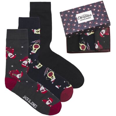 Jack & Jones Kerst Sokken Giftbox 3-pack JACMERRY X-MAS-one size Jack & Jones Kerst Sokken Giftbox 3-pack JACMERRY X-MAS-one size