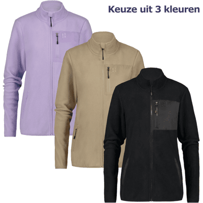 Poederbaas Four Seasons Fleece Vest Dames Zand-M Poederbaas Four Seasons Fleece Vest Dames Zand-M