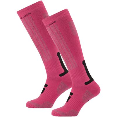 Poederbaas Skisokken 2-pack Pink-35/38 Poederbaas Skisokken 2-pack Pink-35/38