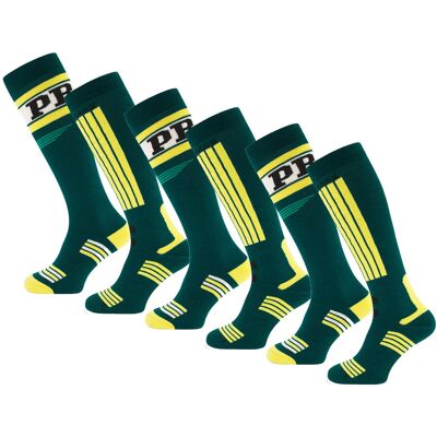 Poederbaas Skisokken 6-pack Swedish Green-35/38 Poederbaas Skisokken 6-pack Swedish Green-35/38