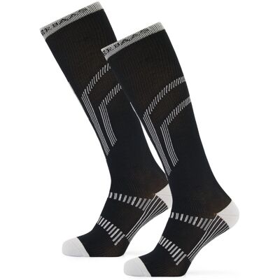 Poederbaas Skisokken Lightweight 2-pack Zwart-35/38 Poederbaas Skisokken Lightweight 2-pack Zwart-35/38