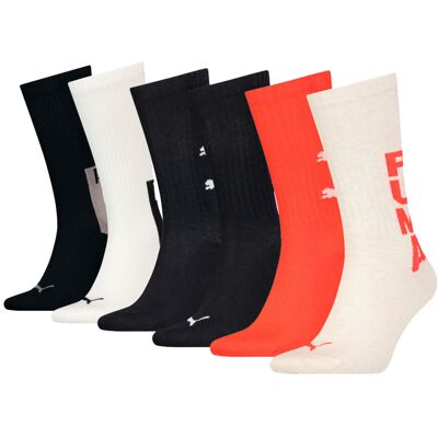 Puma Crew Sportsokken Verrassingspakket 6-pack-39/42 Puma Crew Sportsokken Verrassingspakket 6-pack-39/42