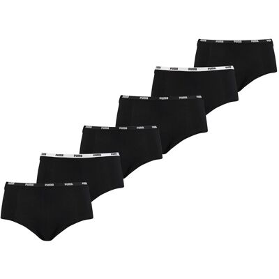 Puma Mini Short Dames Zwart 6-Pack -M Puma Mini Short Dames Zwart 6-Pack -M