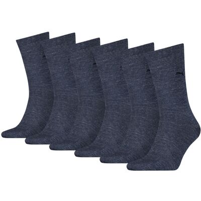 Puma Herensokken Classic 6-pack Denim-39/42 Puma Herensokken Classic 6-pack Denim-39/42