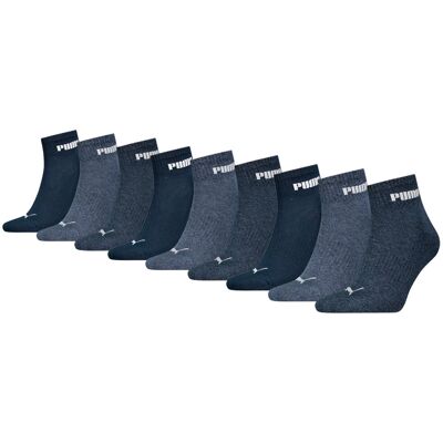 Puma Quartersokken Cushioned New Generation 9-pack Blue Combo-39/42 Puma Quartersokken Cushioned New Generation 9-pack Blue Combo-39/42