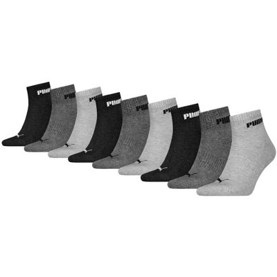 Puma Quartersokken Cushioned New Generation 9-pack Grey Melange-39/42 Puma Quartersokken Cushioned New Generation 9-pack Grey Melange-39/42