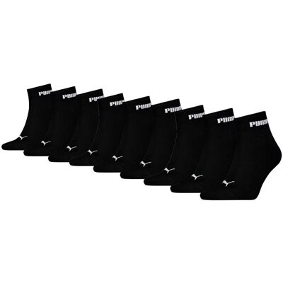 Puma Quartersokken Cushioned New Generation 9-pack Zwart-35/38 Puma Quartersokken Cushioned New Generation 9-pack Zwart-35/38