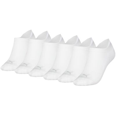 Puma Sneakersokken Dames Cushioned 6-pack Wit-35/38 Puma Sneakersokken Dames Cushioned 6-pack Wit-35/38