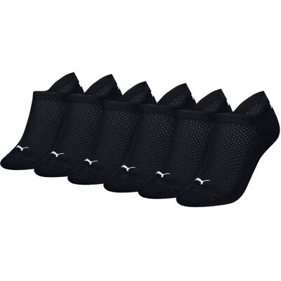 Puma Sneakersokken Dames Cushioned 6-pack Zwart-35/38 Puma Sneakersokken Dames Cushioned 6-pack Zwart-35/38