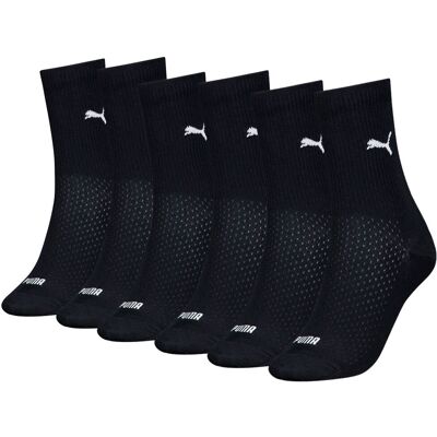 Puma Sokken Dames 6-pack Zwart-39/42 Puma Sokken Dames 6-pack Zwart-39/42