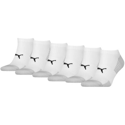 Puma Sport Cushioned Sneakersokken Light 6-pack Wit-39/42 Puma Sport Cushioned Sneakersokken Light 6-pack Wit-39/42