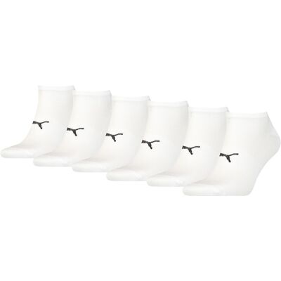 Puma Sport Sneakersokken Light 6-pack Wit-35/38 Puma Sport Sneakersokken Light 6-pack Wit-35/38