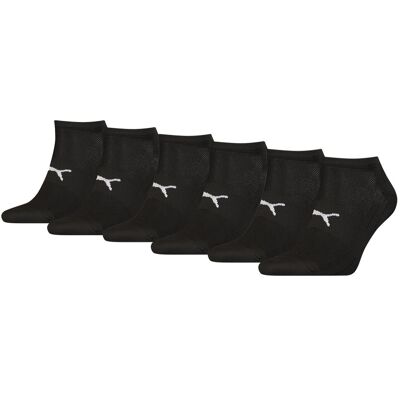 Puma Sport Sneakersokken Light 6-pack Zwart-35/38 Puma Sport Sneakersokken Light 6-pack Zwart-35/38