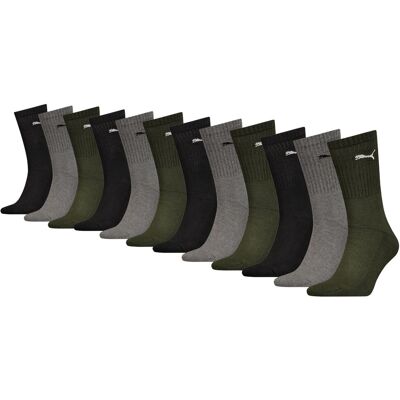 Puma Sportsokken 12-pack Green Combo35/38 Puma Sportsokken 12-pack Green Combo35/38