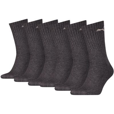Puma Sportsokken Antraciet 6-pack-35/38 Puma Sportsokken Antraciet 6-pack-35/38