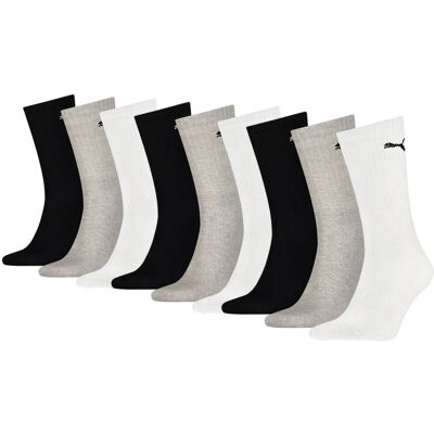 Puma Sportsokken Zwart Grijs Wit 9-pack-35/38 Puma Sportsokken Zwart Grijs Wit 9-pack-35/38