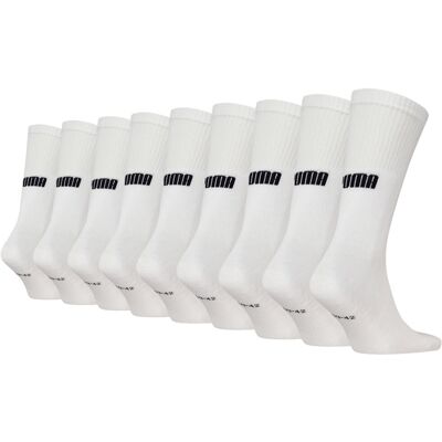 Puma Sportsokken Cushioned New Generation 9-pack Wit-39/42 Puma Sportsokken Cushioned New Generation 9-pack Wit-39/42