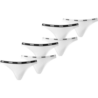 Puma Bikini Slip Dames Wit 6-Pack-XS Puma Bikini Slip Dames Wit 6-Pack-XS