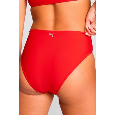 Puma Bikinibroekje High Waist Brief Rood-M Puma Bikinibroekje High Waist Brief Rood-M