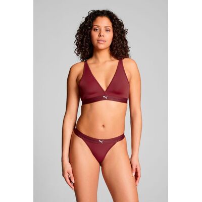Puma Dames Sport Tanga String 2-pack Burgundy-L Puma Dames Sport Tanga String 2-pack Burgundy-L