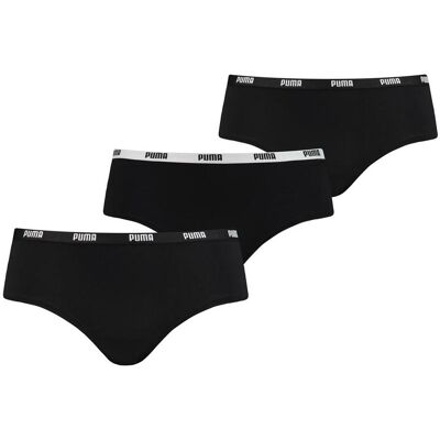 Puma Hipster Dames Zwart 3-Pack-XL Puma Hipster Dames Zwart 3-Pack-XL