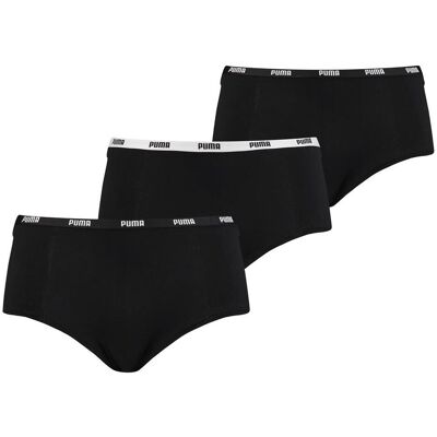 Puma Mini Short Dames Zwart 3-Pack -M Puma Mini Short Dames Zwart 3-Pack -M