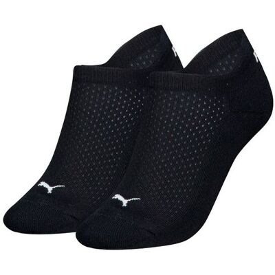 Puma Sneakersokken Dames Cushioned 2-pack Zwart-35/38 Puma Sneakersokken Dames Cushioned 2-pack Zwart-35/38