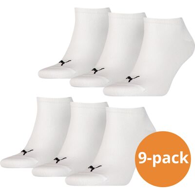 Puma sokken Sneaker wit 9-pack-39/42 Puma sokken Sneaker wit 9-pack-39/42