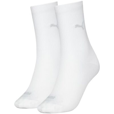 Puma Sokken Dames 2-pack Wit-39/42 Puma Sokken Dames 2-pack Wit-39/42