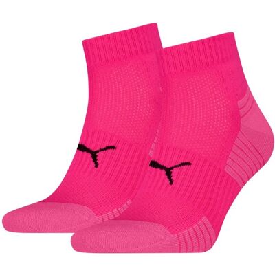 Puma Sport Cushioned Quartersokken 2-pack Roze-39/42 Puma Sport Cushioned Quartersokken 2-pack Roze-39/42