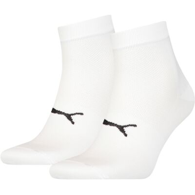 Puma Sport Quartersokken Light 2-pack Wit-43/46 Puma Sport Quartersokken Light 2-pack Wit-43/46