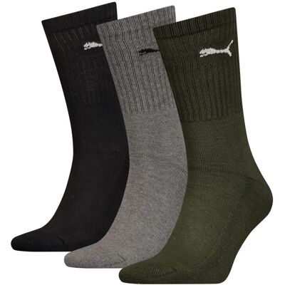 Puma Sportsokken 3-pack Green Combo-39/42 Puma Sportsokken 3-pack Green Combo-39/42
