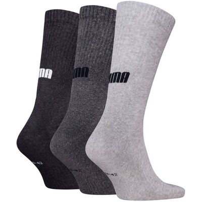 Puma Sportsokken Cushioned New Generation 3-pack Grey Melange-35/38 Puma Sportsokken Cushioned New Generation 3-pack Grey Melange-35/38