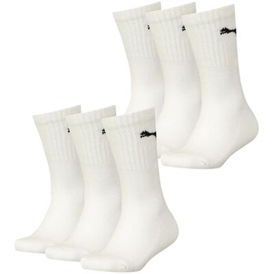 Puma sokken Sport wit 6-pack-35-38 Puma sokken Sport wit 6-pack-35-38
