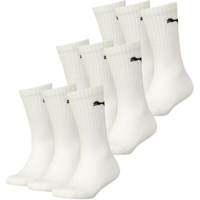 Puma Sportsokken wit 9-pack-47-49 Puma Sportsokken wit 9-pack-47-49