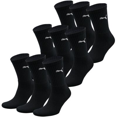 Puma Sportsokken Zwart 9-pack-39/42 Puma Sportsokken Zwart 9-pack-39/42