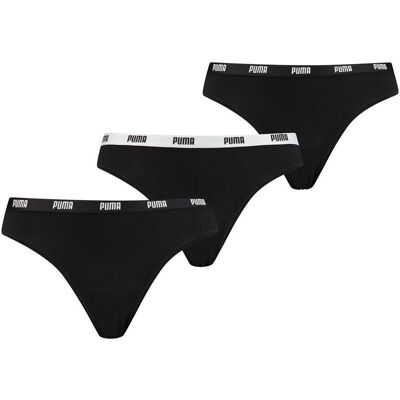 Puma String Dames Zwart 3-Pack-XL Puma String Dames Zwart 3-Pack-XL